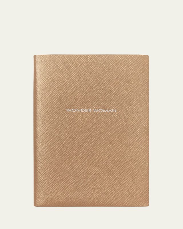 "Wonder Woman" Chelsea Panama Leather Notebook